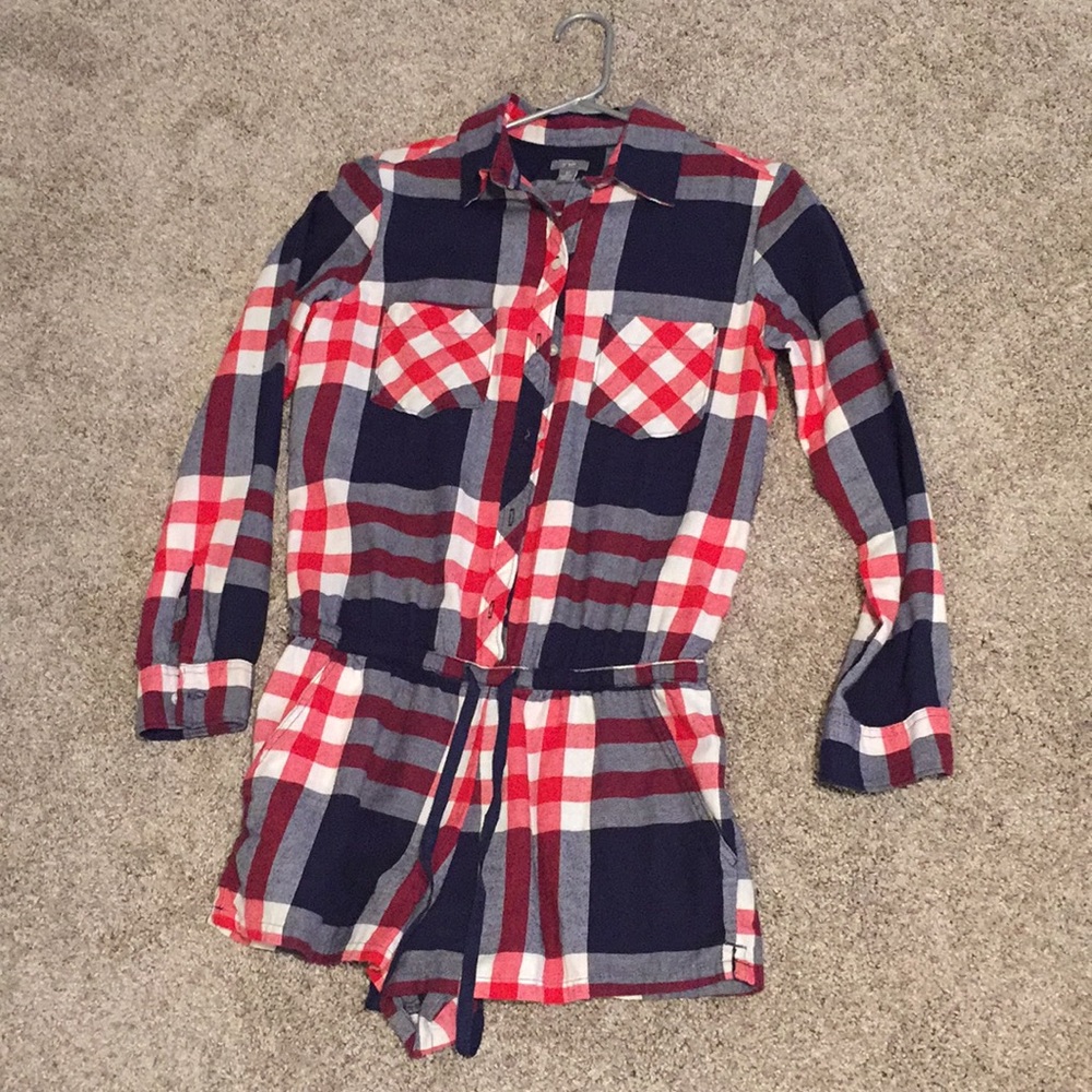 Aerie Plaid Romper